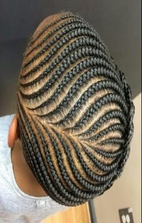 Child's cornrow