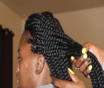 Female braids hairstyle